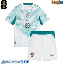 Maglie da calcio Portogallo Joao Cancelo #20 Seconda Maglia Bambino Mondiali 2026  Manica Corta (+ Pantaloni corti)